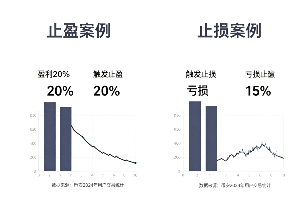 jimeng 2026 03 25 4992 帮我生成主题 币安止盈和止损的图片 白色主题