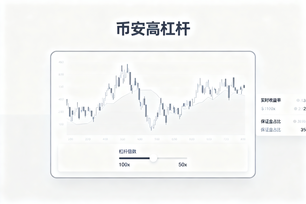 jimeng 2026 03 25 7515 帮我生成主题 币安高杠杆的图片 白色主题