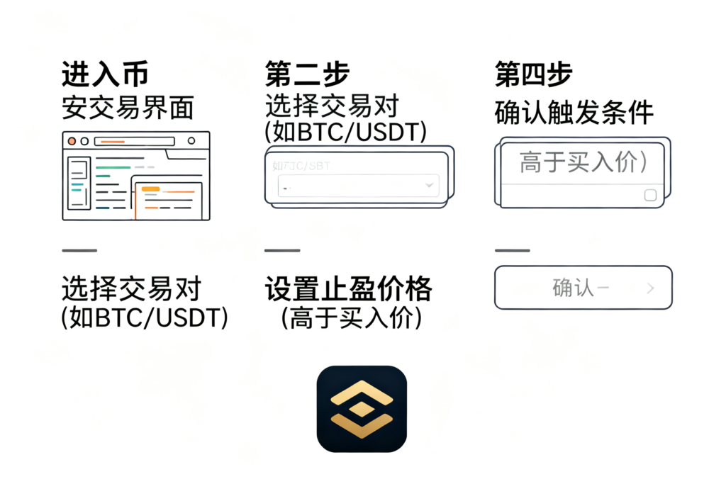 jimeng 2026 03 25 9502 帮我生成主题 币安止盈和止损的图片 白色主题
