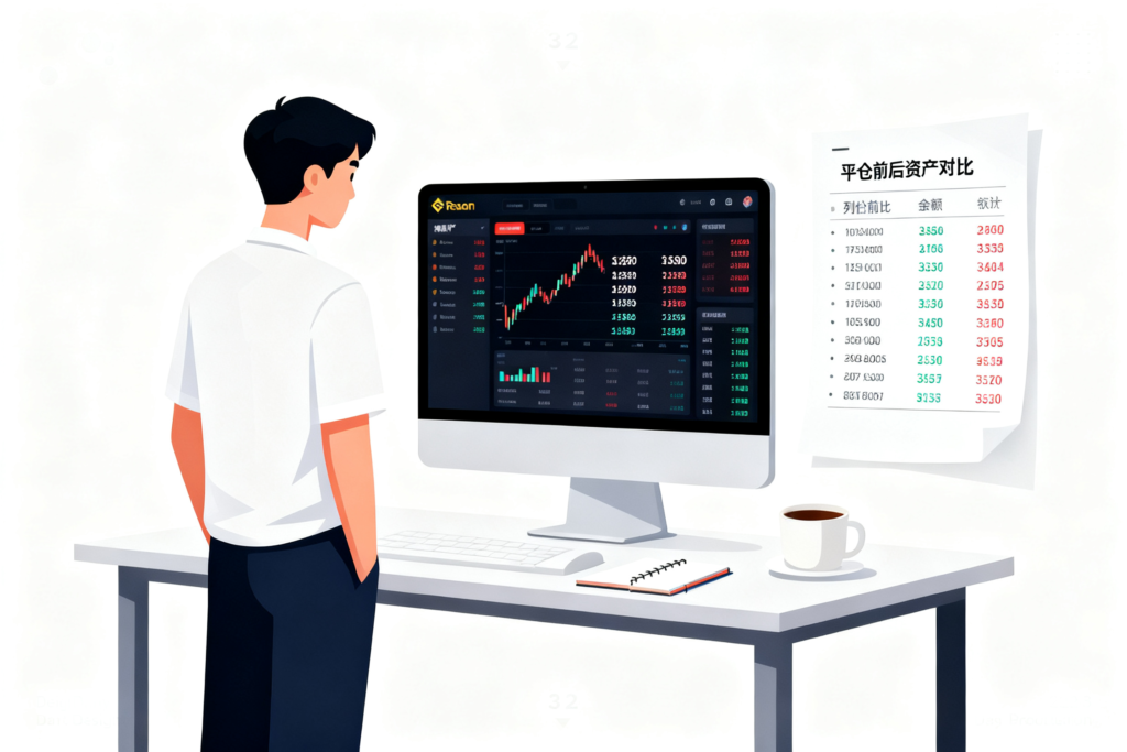 jimeng 2026 03 26 8038 帮我生成主题 币安强制平仓图片 白色主题